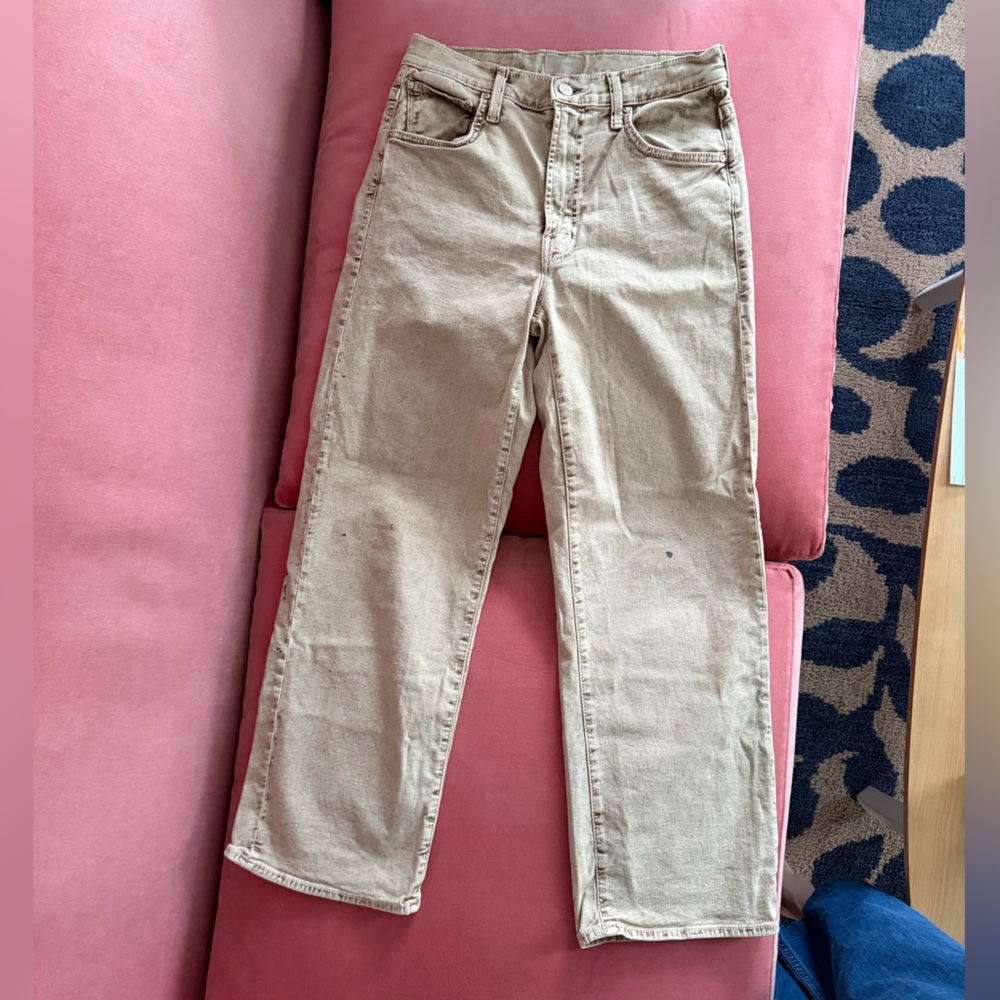 MOTHER Light Tan / acid wash tan Denim Pants 26